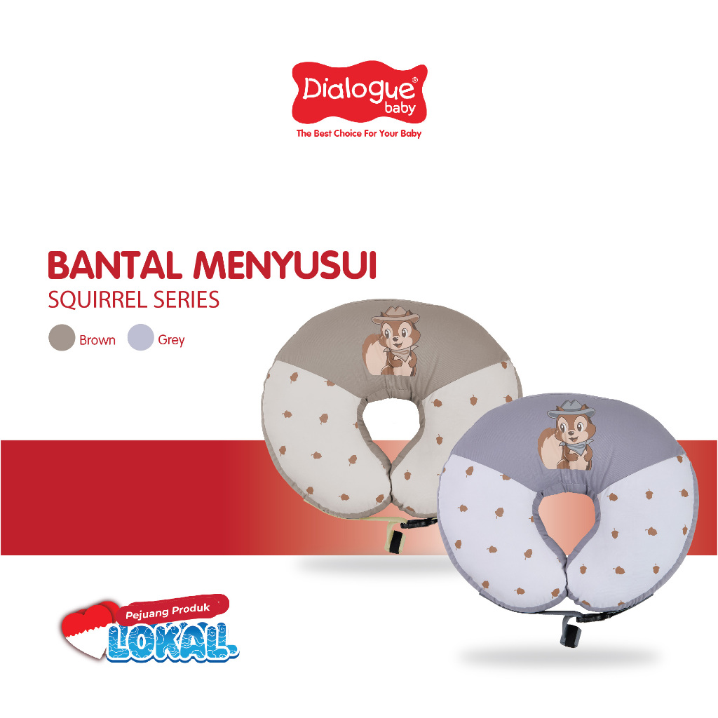 Dialogue Baby Bantal Menyusui Squirrel Series
