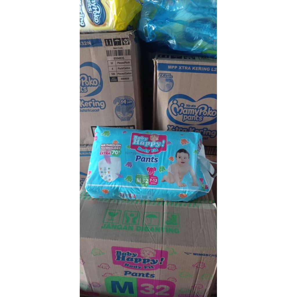 READY BABY HAPPY PANTS M 32 Diapers baby happy pants