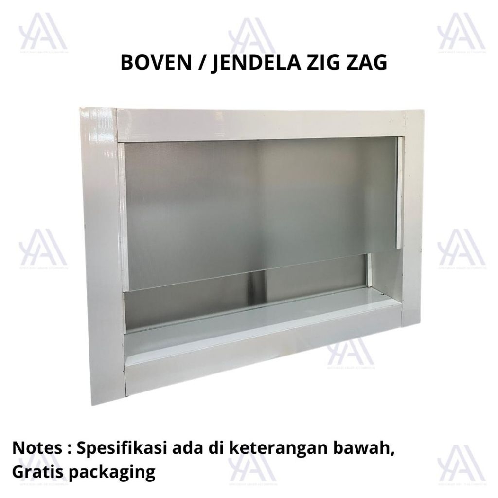 Jendela Boven Zig Zag Aluminium Inkalum