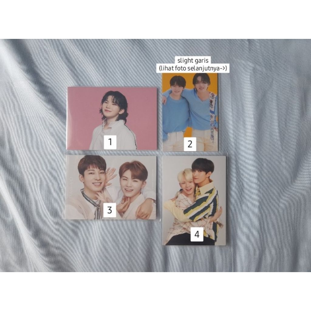 seventeen woozi scoups wonwoo pink tc trading card photocard pc follow again japan jp ideal cut hug 