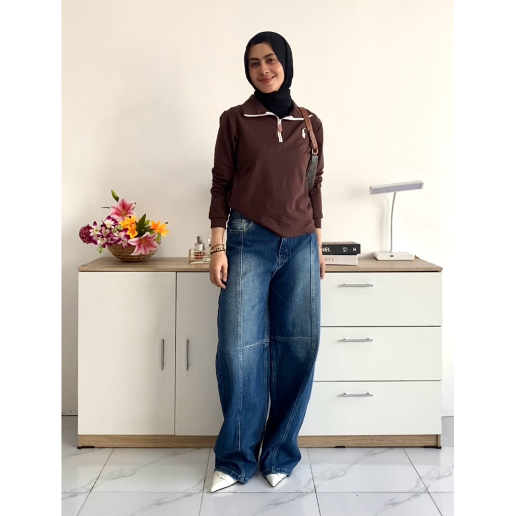 KAUS IMPORT PREMIUM 1301 || ATASAN KAUS IMPORT WANITA TERBARU || OOTD FASHION WANITA ||