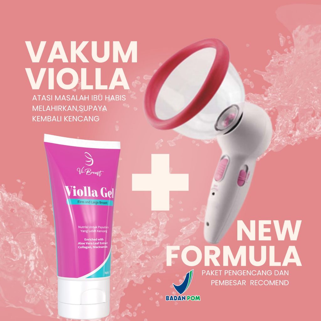 VAKUM PEMBESAR PAYUDARA MANUAL VAKUM PEMBESAR PAYUDARA ELEKTRIK VIOLLA BREAST GEL SERUM