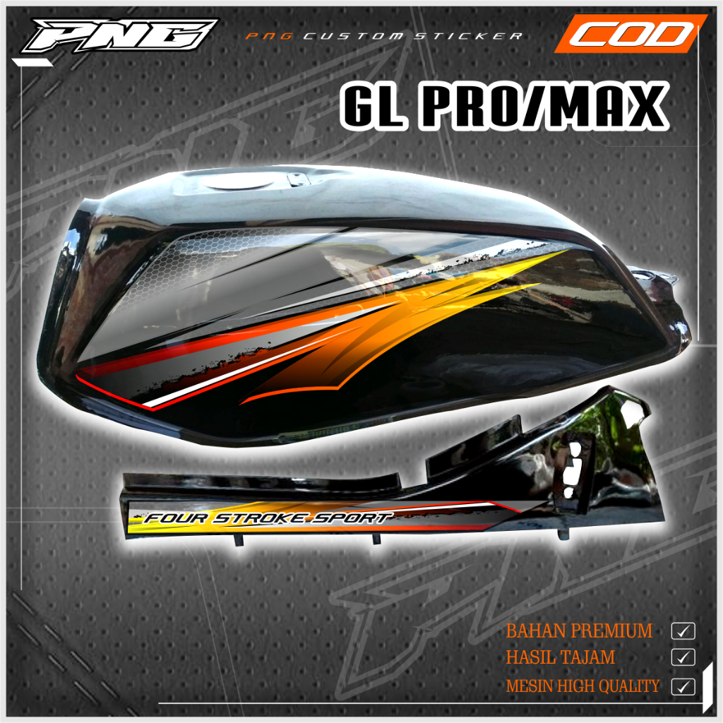 STRIPING HONDA GL TERBARU, STRIPING GL VARIASI SIMPEL, STRIPING MOTIF KARBON, STRIPING GL KOTAK, STR