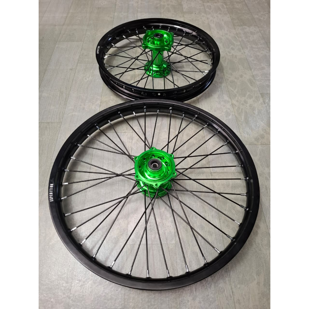 velg set klx150 klx140 velg trail klx140 klx150 wheelset offroad klx140 klx150 21/18