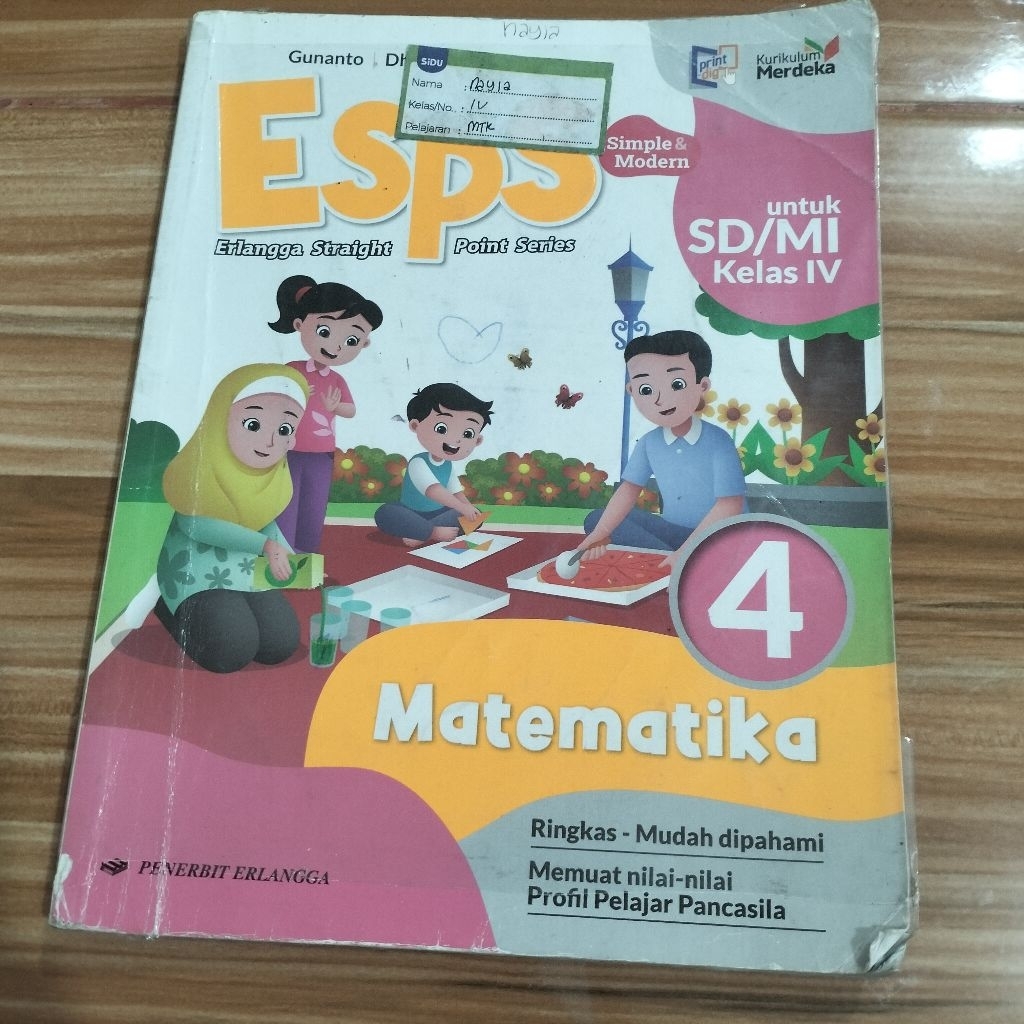 ESPS MATEMATIKA KELAS 4 SD KURIKULUM MERDEKA (BEKAS)