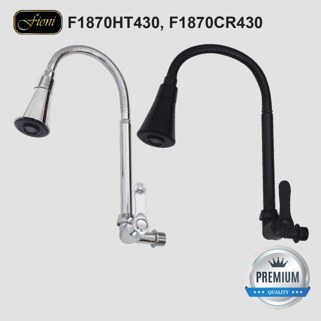 Kran Angsa Tembok Keran Air Sink Bak Cuci Piring Wastafel Fio F1870-430