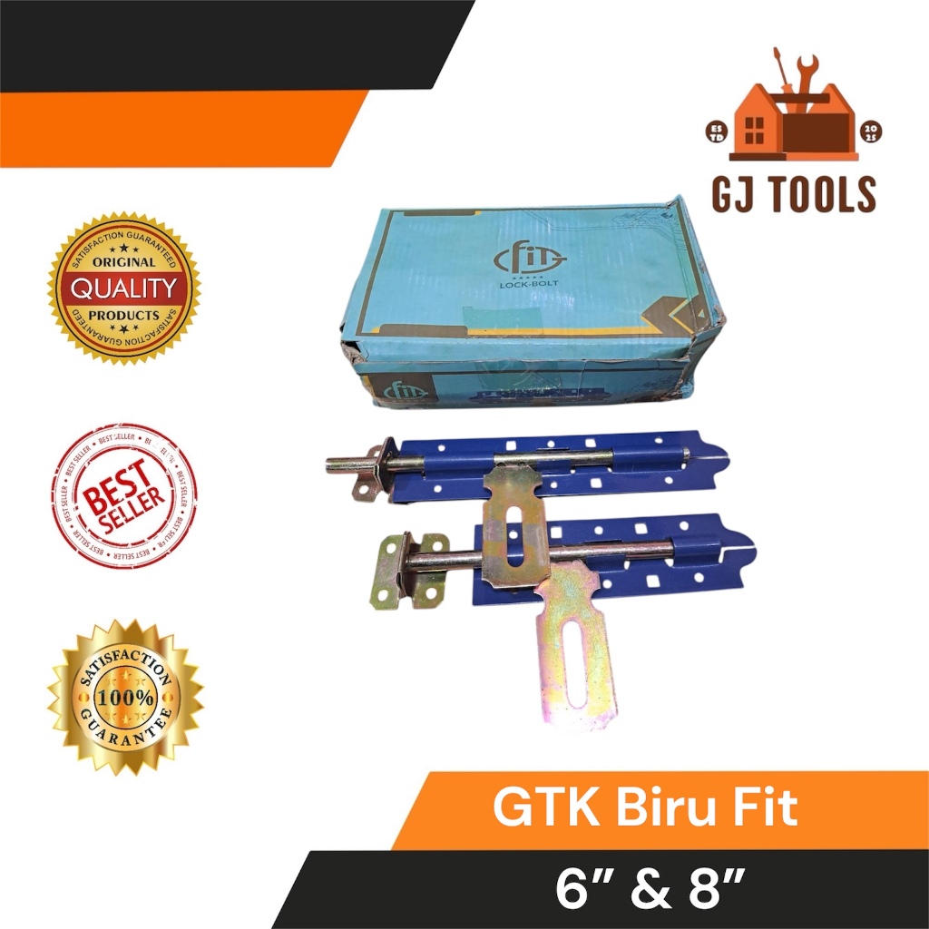GTK Biru 6"/Grendel gembok 6"