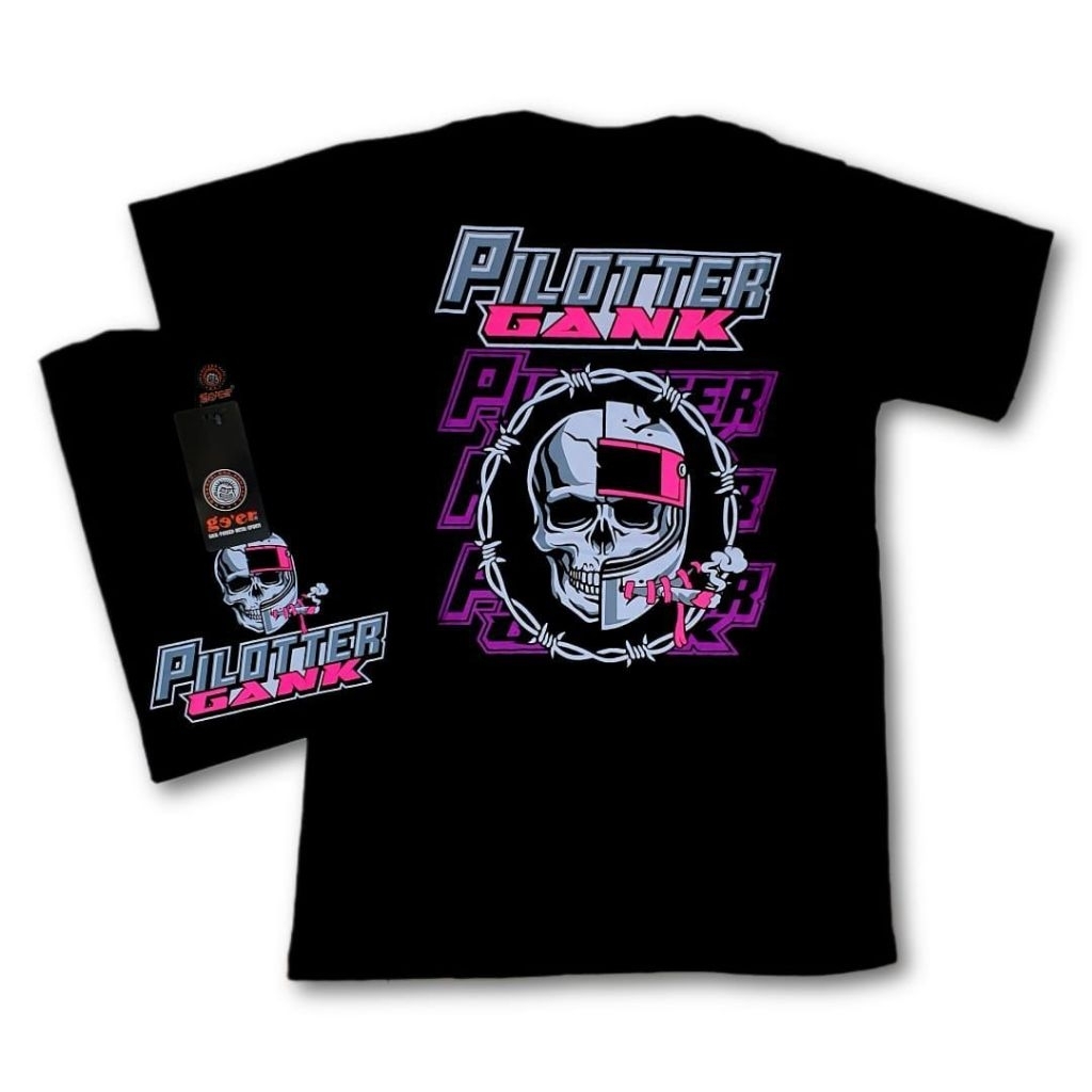 Kaos tshirt pilotter gank bermotif dewasa distro