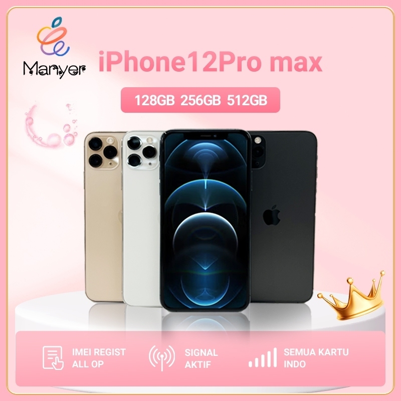 BC iPhone 12 Pro Max 128GB 256GB Tangan kedua100%ORI LCD MULUS NORMAL FULSET Kondisi Perfect