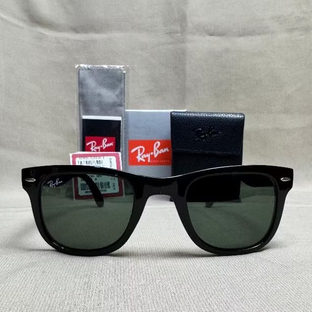 Kacamata Rayban Wayfarer Folding RB4105 601 50 Black Glossy Original