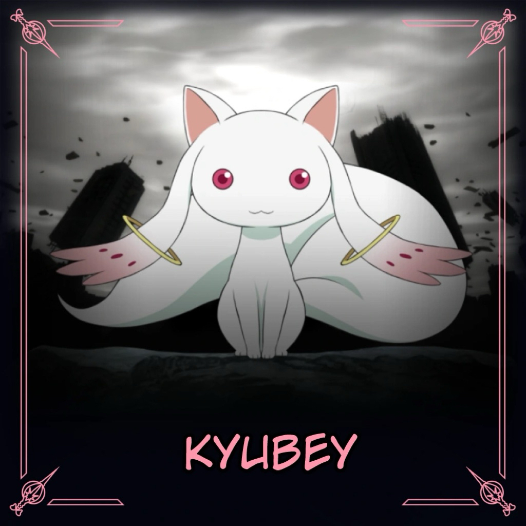Boneka Kyubey Karakter Puella Magi Madoka Magica size 19x10x24cm / Boneka Kyubey Anime / Boneka Kyub