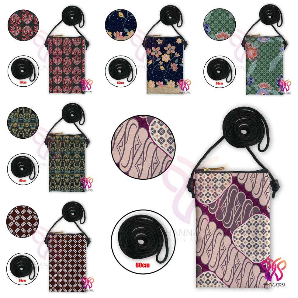 Tas Sling Bag Souvenir Motif Batik Pekalongan jawa