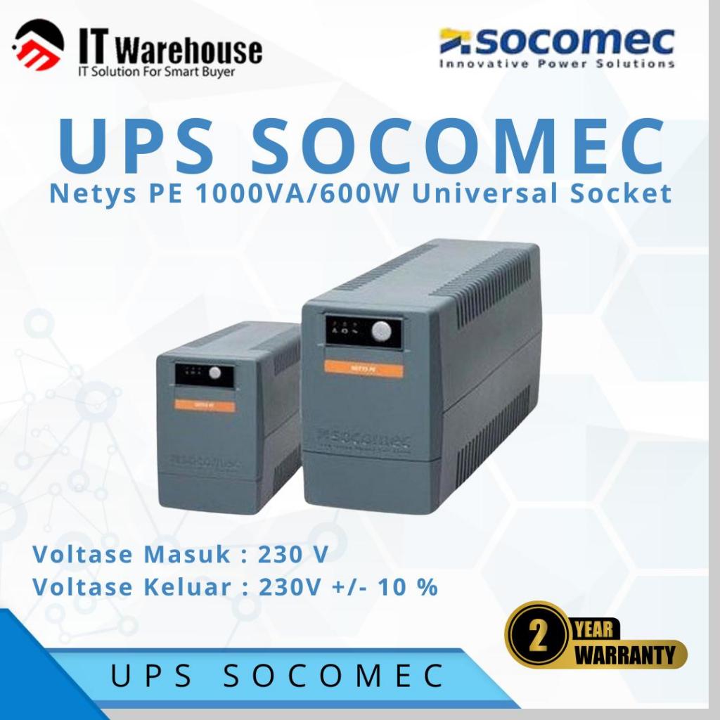 UPS SOCOMEC NETYS PE 1000 (1000VA-600WATT)