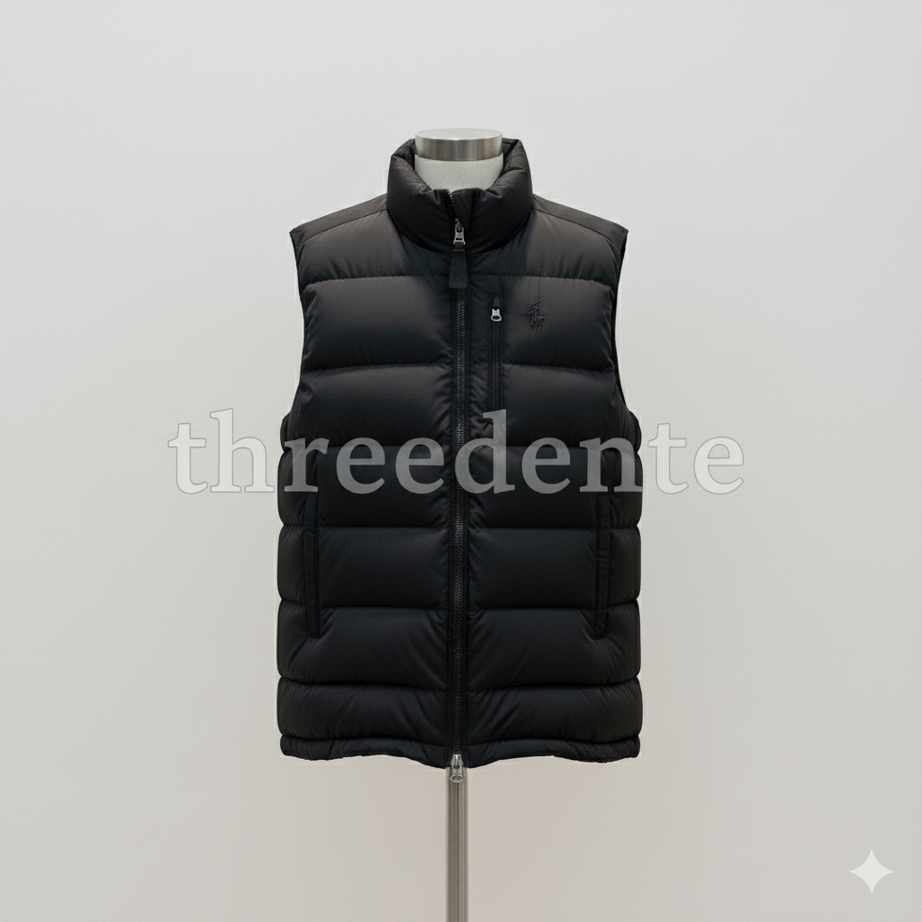 Threedente By.Jaket Bosque PADDED VEST TASLAN BLACK NAVY ARMY WITH 4 SIZE M,L,XL,XXL MODEL VEST PUFF
