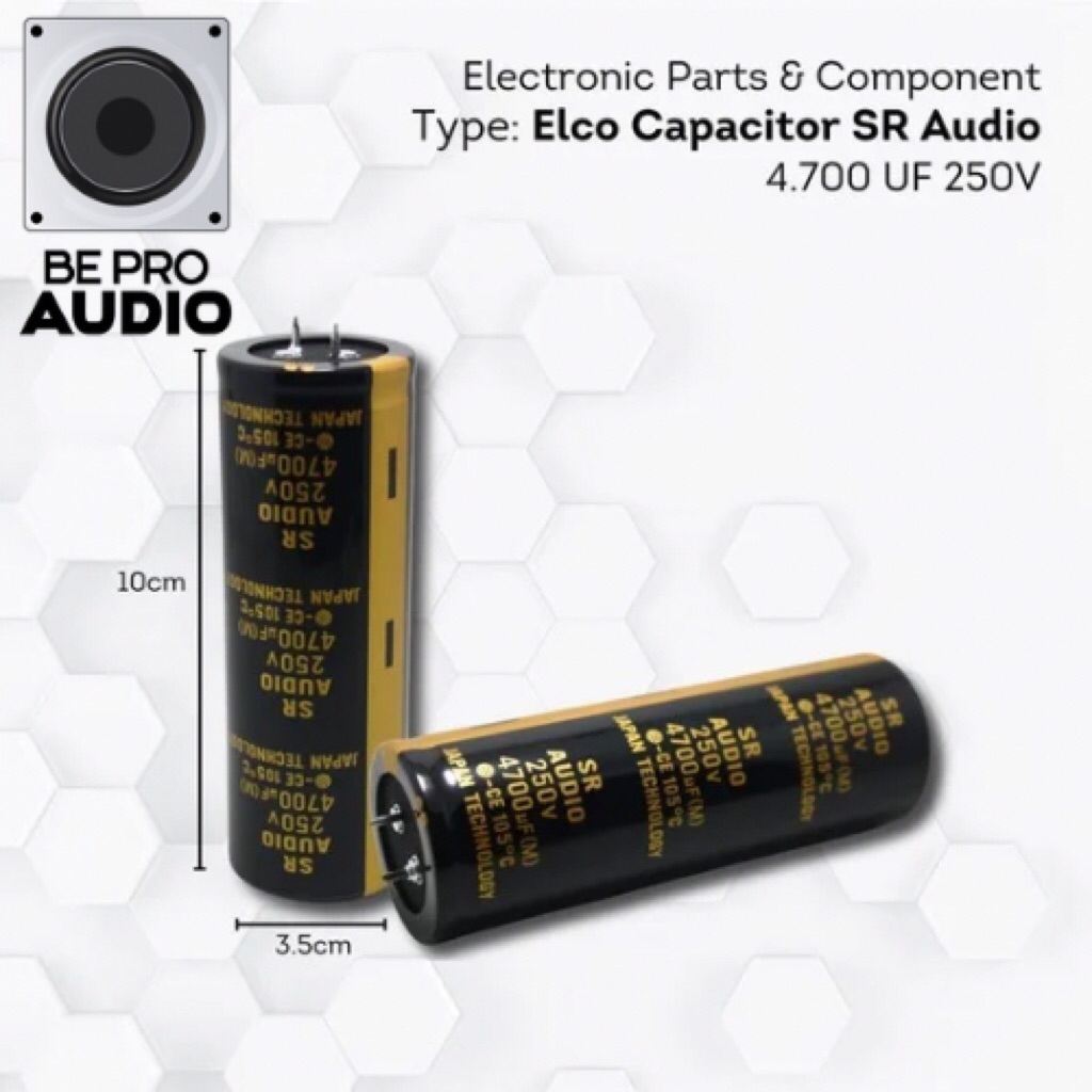 Elco / Kapasitor / capacitor 4700 uf / 250v SR Audio