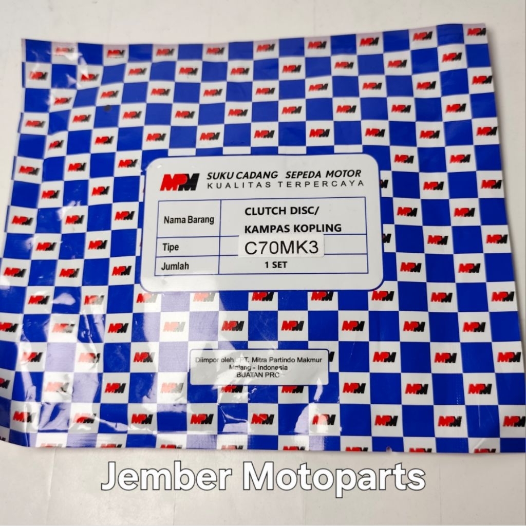 Kampas Kopling C70 MPM