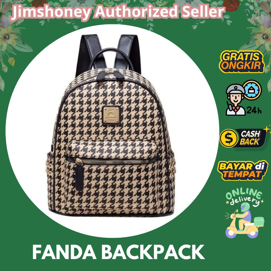 JIMS HONEY FANDA BACKPACK tas ransel punggung santai hangout liburan sekolah kampus remaja anak dewa