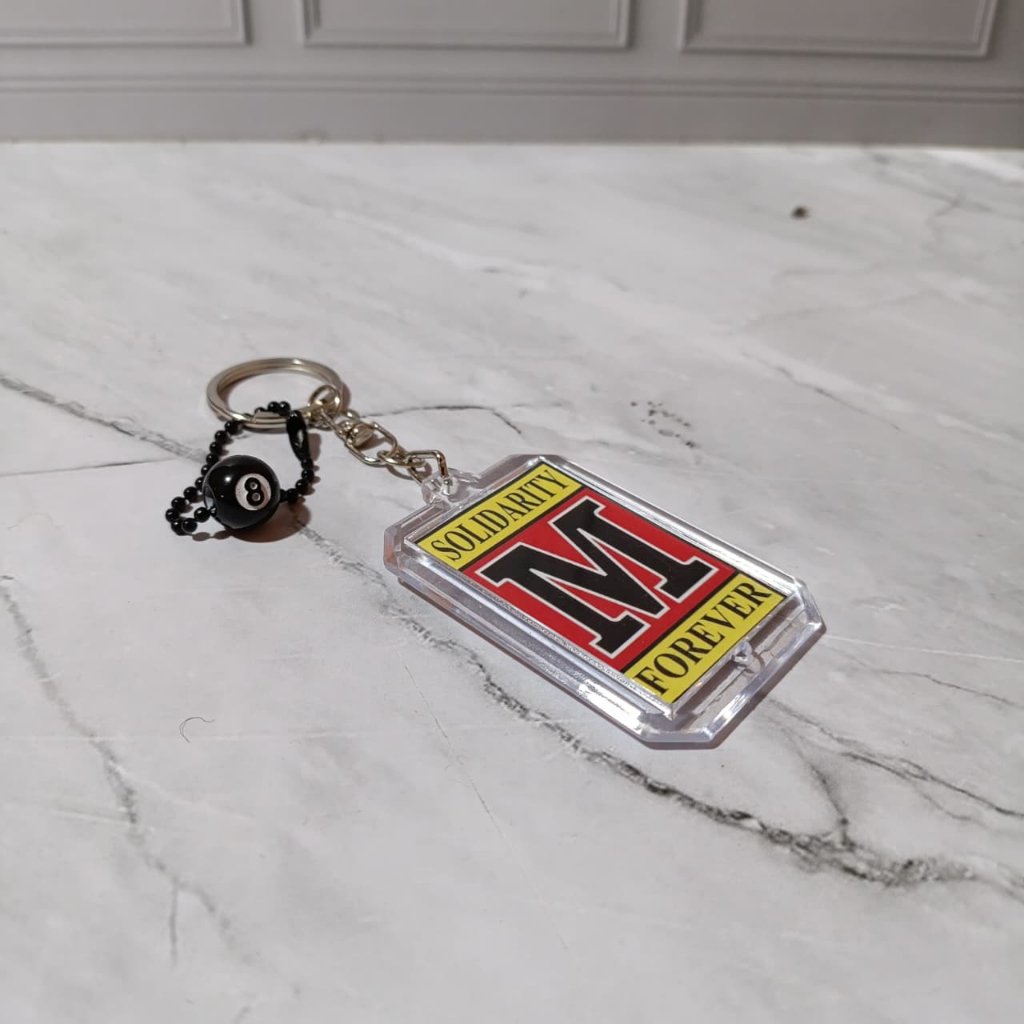 [ PAKET 2 ] Satu gantungan kunci dan 1 stiker m solver laminasi murah teknik mesin