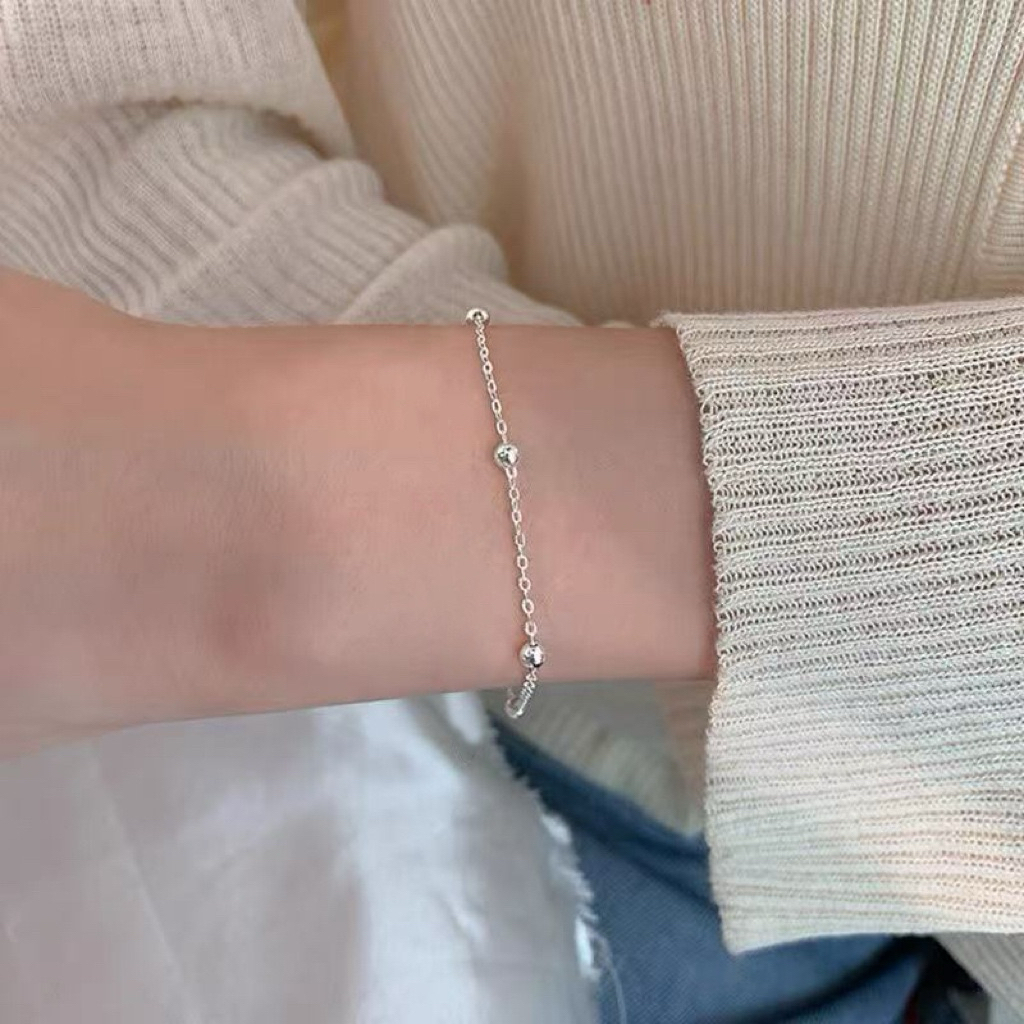 BOGUMMY Gelang Rantai Silver Wanita Korea