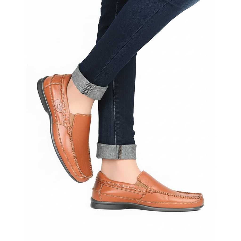 Sepatu Slip On Pria Camel Active Player 10 Tan Original