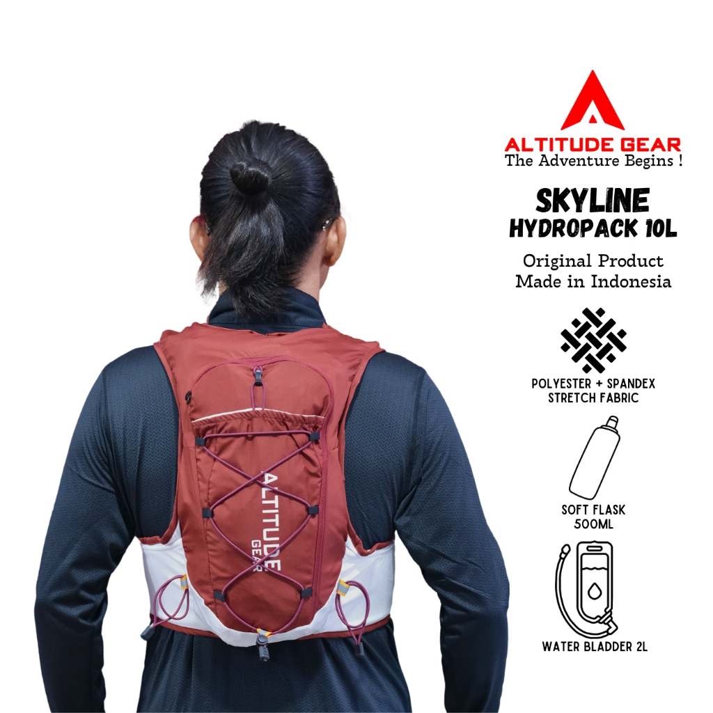 Vest Trail Running Vest Rompi Hydropack Tas Sepeda Tas Running Altitude Gear Skyline