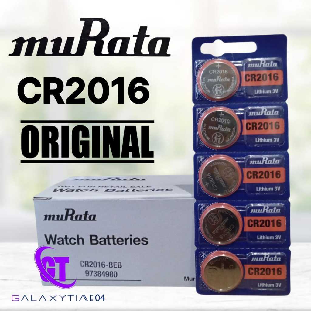 MURATA CR2016 Original Lithium 3V Batre CR 2016 Kualitas SONY 100% Ori