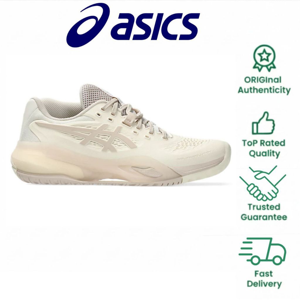 Sepatu Tennis Padel Asics Gel-Resolution x Gream/Mineral Beige