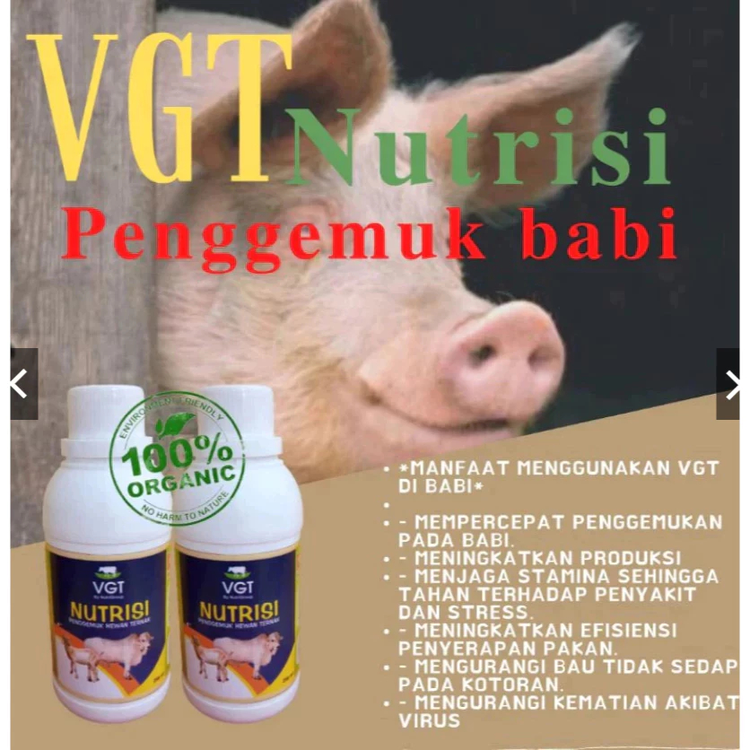 VGT NUTRISI PENGGEMUK HEWAN TERNAK PENGGEMUK SAPI 1 liter