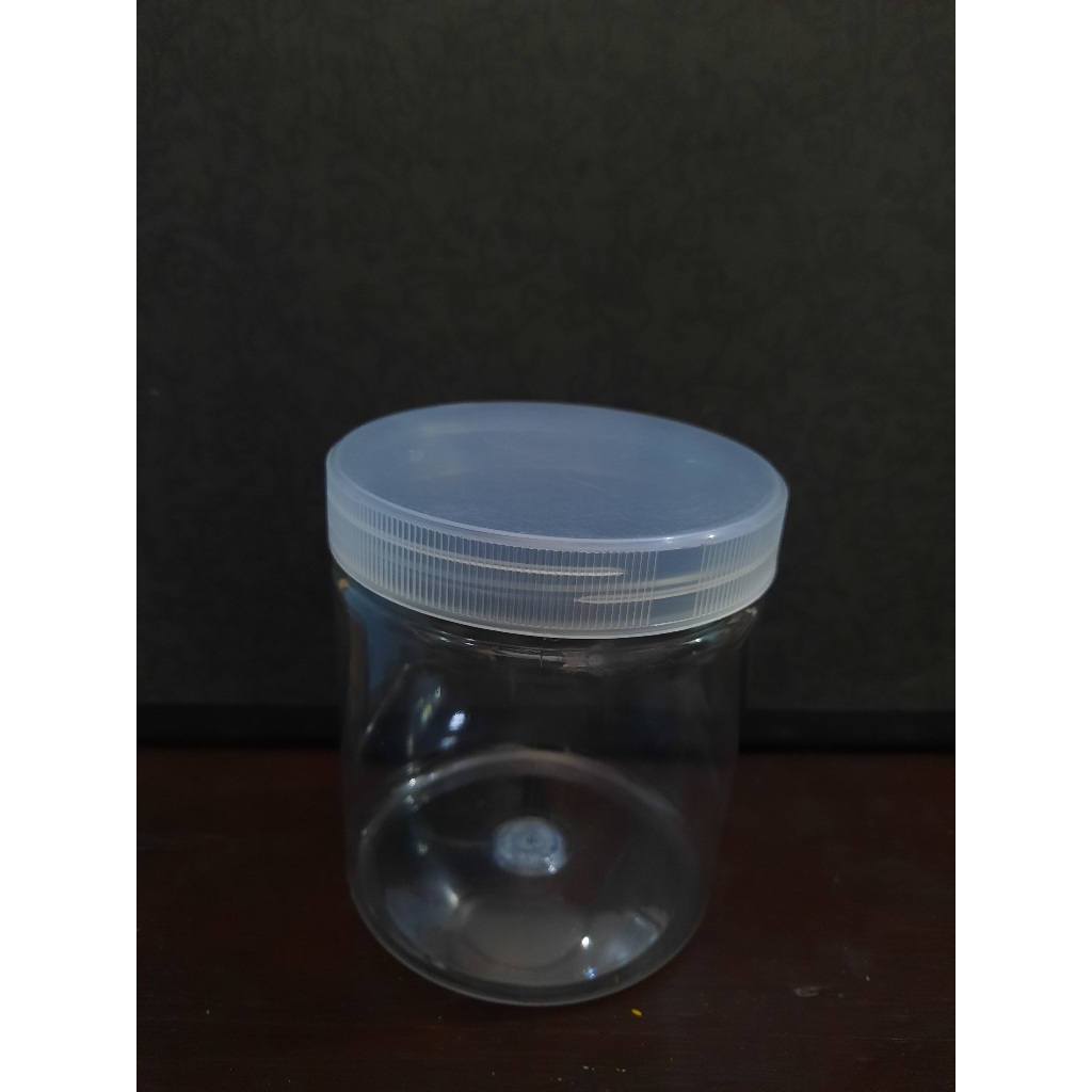 (GROSIR) Toples Jar Plastik Kue Kering 600 ml / MURAH / EKONOMIS / BENING