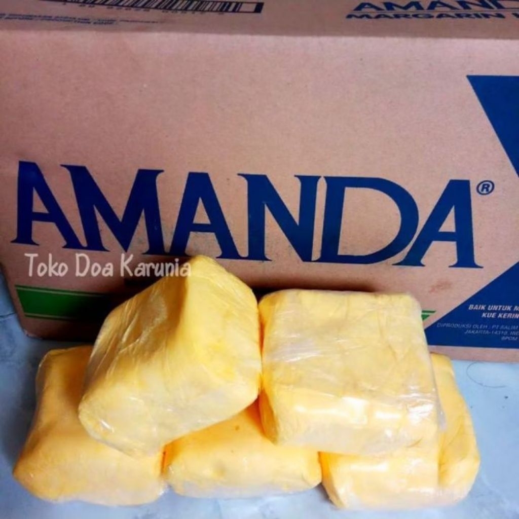 Mentega margarin kuning cap amanda potong