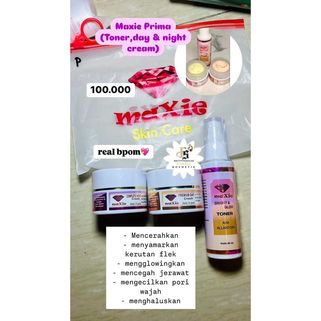 skincare maxie paketan original