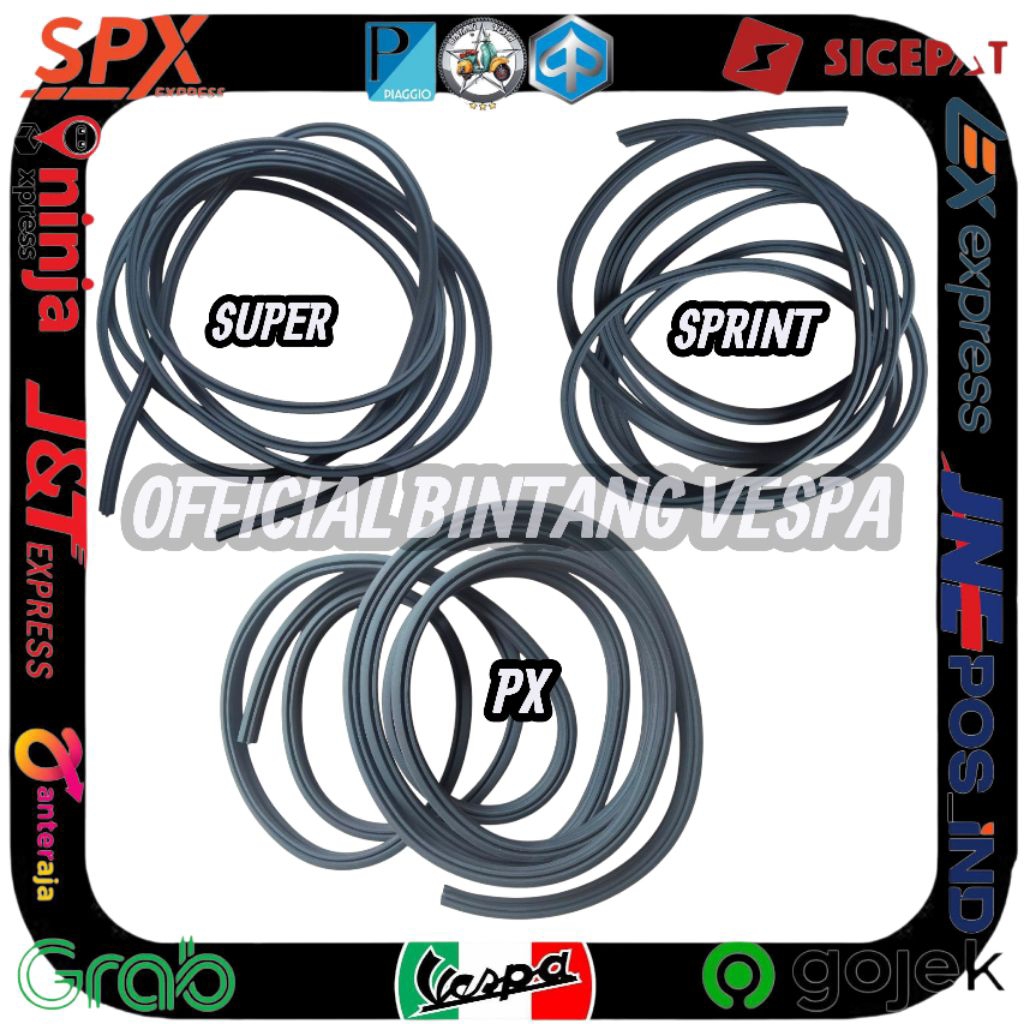 Karet triplang vespa super sprint px excel exclusive px