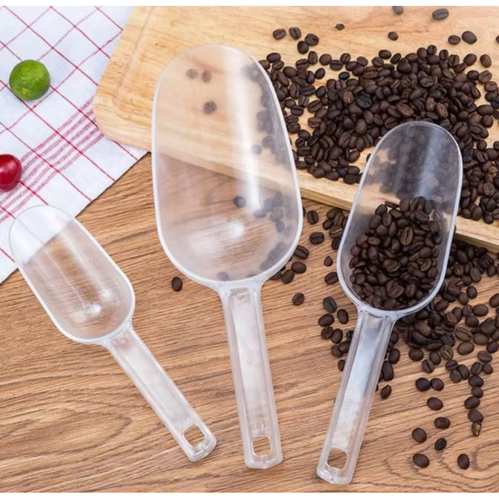 scoop es batu akrilik / sendok serok es batu biji kopi tepung beras akrilik tebal / ice shovel kitch