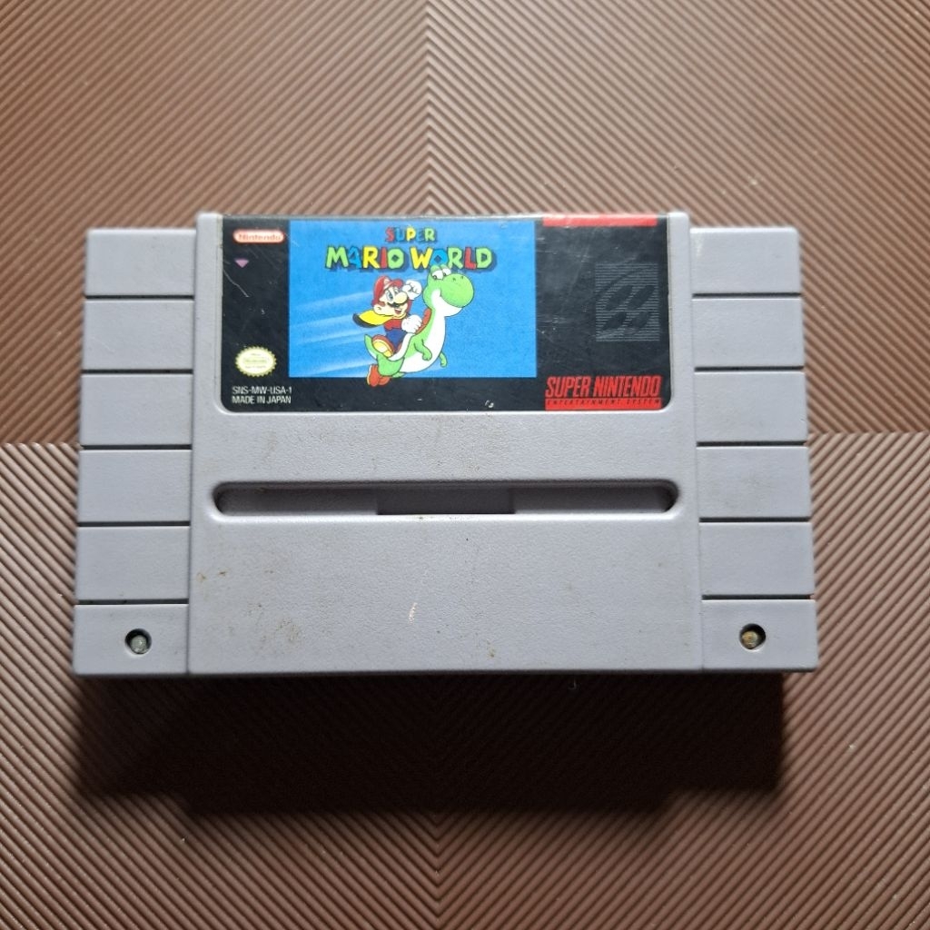 Kaset Game Nintendo SNES Super Mario World Second