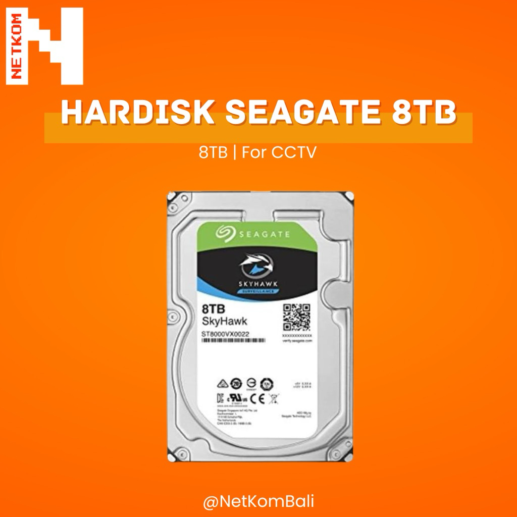 Hardisk Seagate 8TB untuk CCTV Original