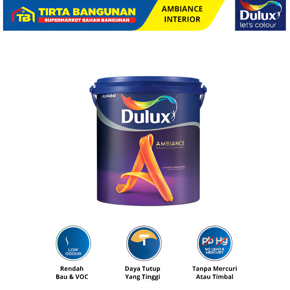 DULUX CAT TEMBOK INTERIOR AMBIANCE, CAT TEMBOK, DINDING TINTING HARGA BY REQUEST WARNA