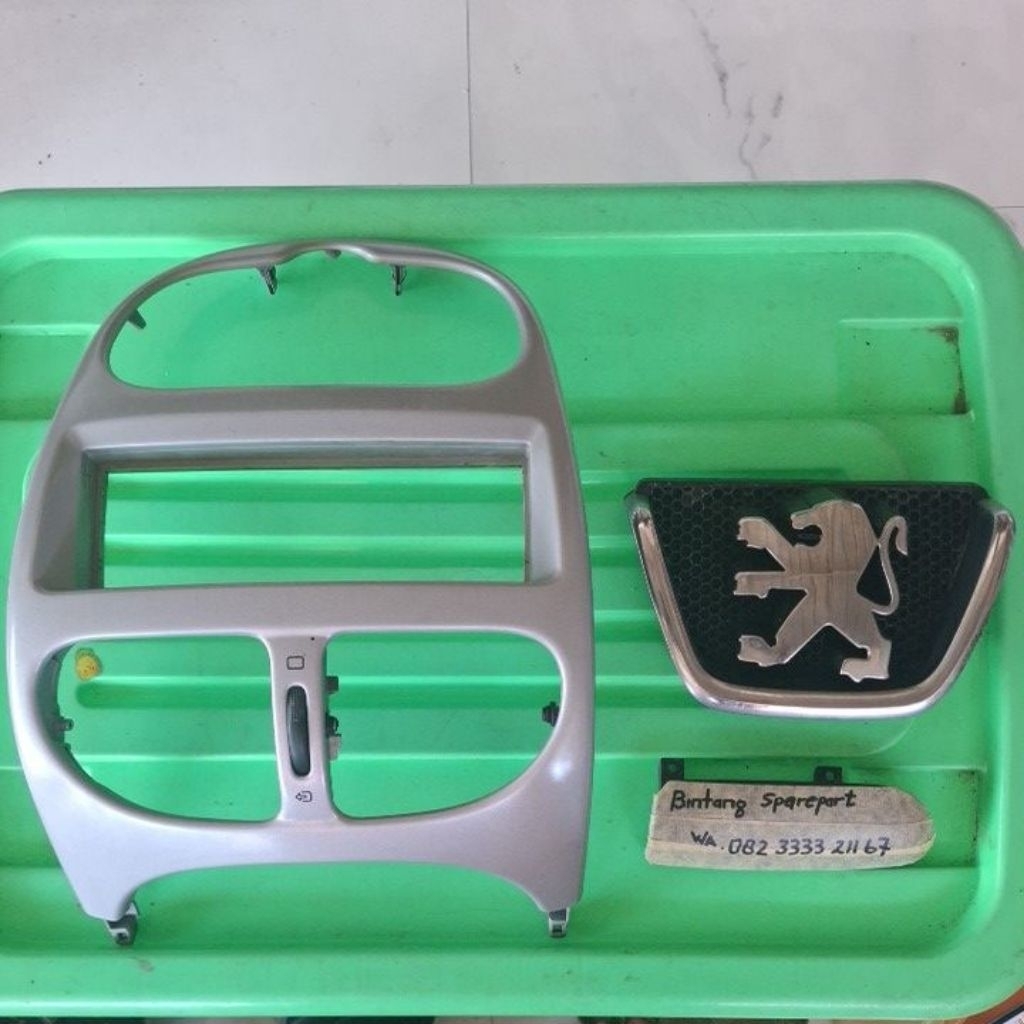 frame head unit tape.frame panel climate ac peugeot 206