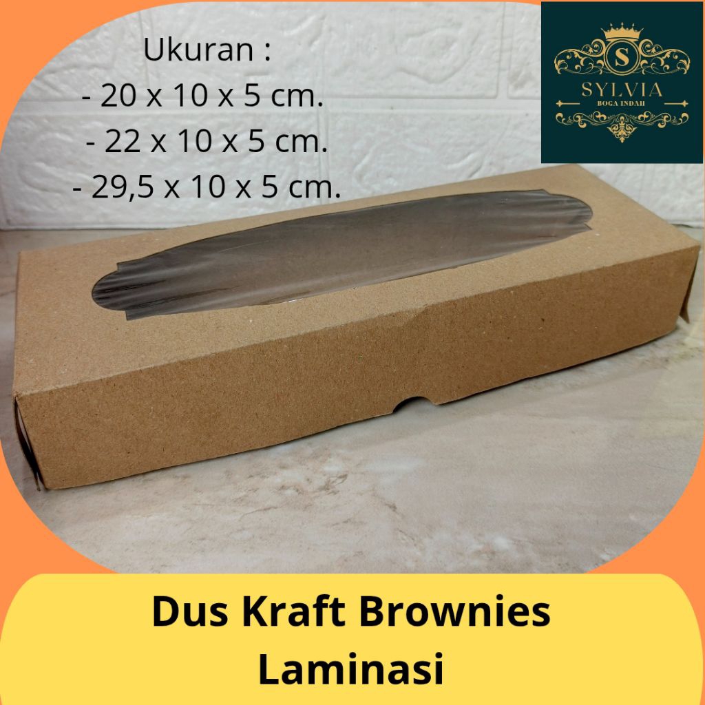 Dus Kraft Brownies Laminasi