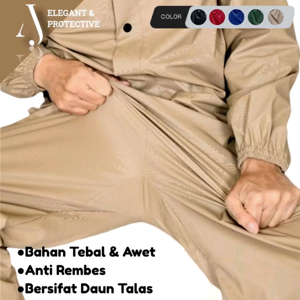 Celana Jas Hujan Bahan PVC Tebal Kuat Anti Robek Anti Rembes Waterproof Jas Hujan