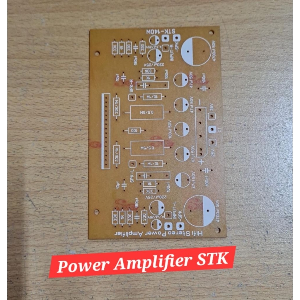 pcb Stereo amplifier stk465 STK465