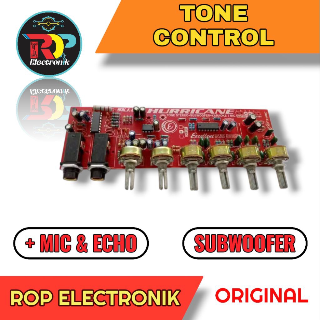 Kit tone control stereo mic echo subwoofer karaoke(HURICANE