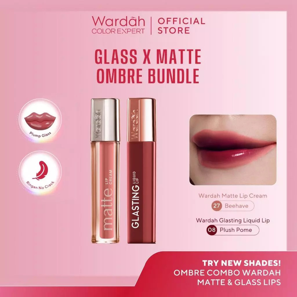 Lipstik wardah original ombre