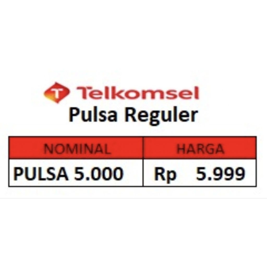 Pulsa 5k Telkomsel