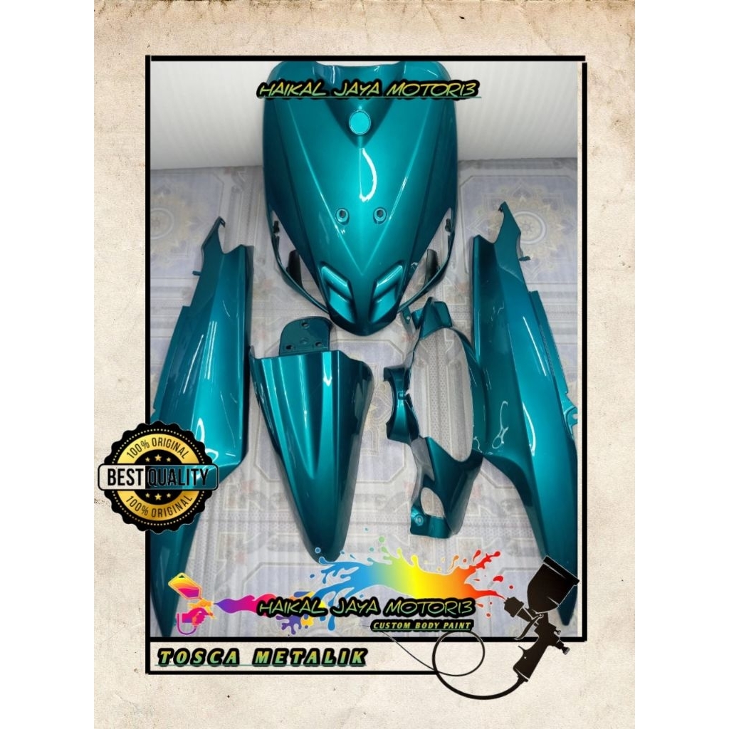BODY HALUS MOTOR MIO SPORTY WARNA ( HIJAU TOSCA METALIK  )