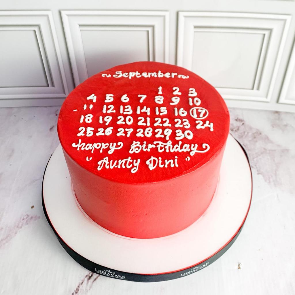 Kue Ulang Tahun/Birthday Cake/Kue Ultah tema Kalender/Kalender Cake/Kue Kalender