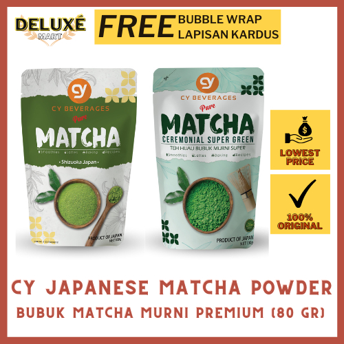 CY Premium Japanese Matcha Powder - Bubuk Matcha dari Jepang cocok untuk keluarga dan bikin kue nikm