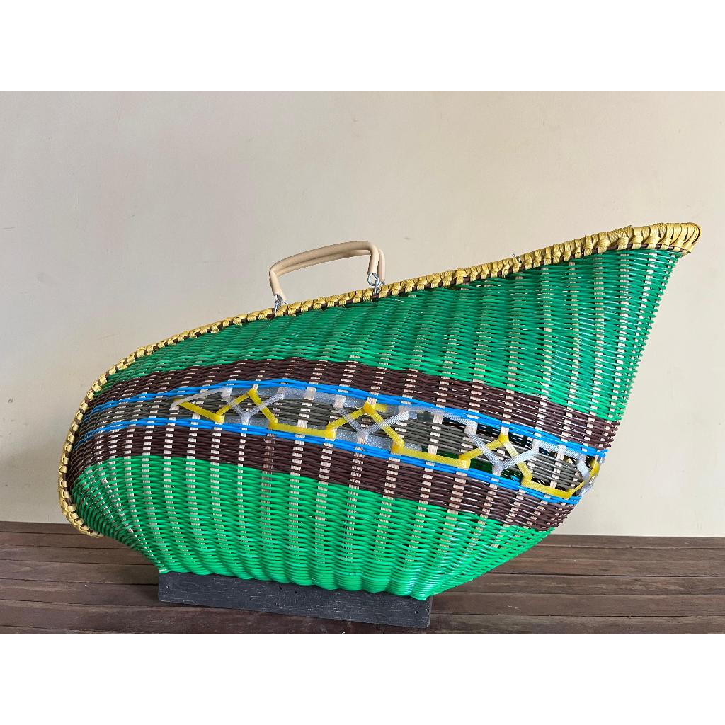 TERLARIS TAS KISO KISA  KASO ayam bangkok / kisa keranjang ayam rotan sintetis halus rapi