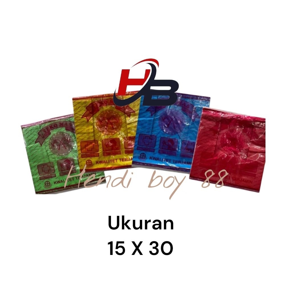 KANTONG PLASTIK KRESEK WARNA WARNI KECIL  (random)