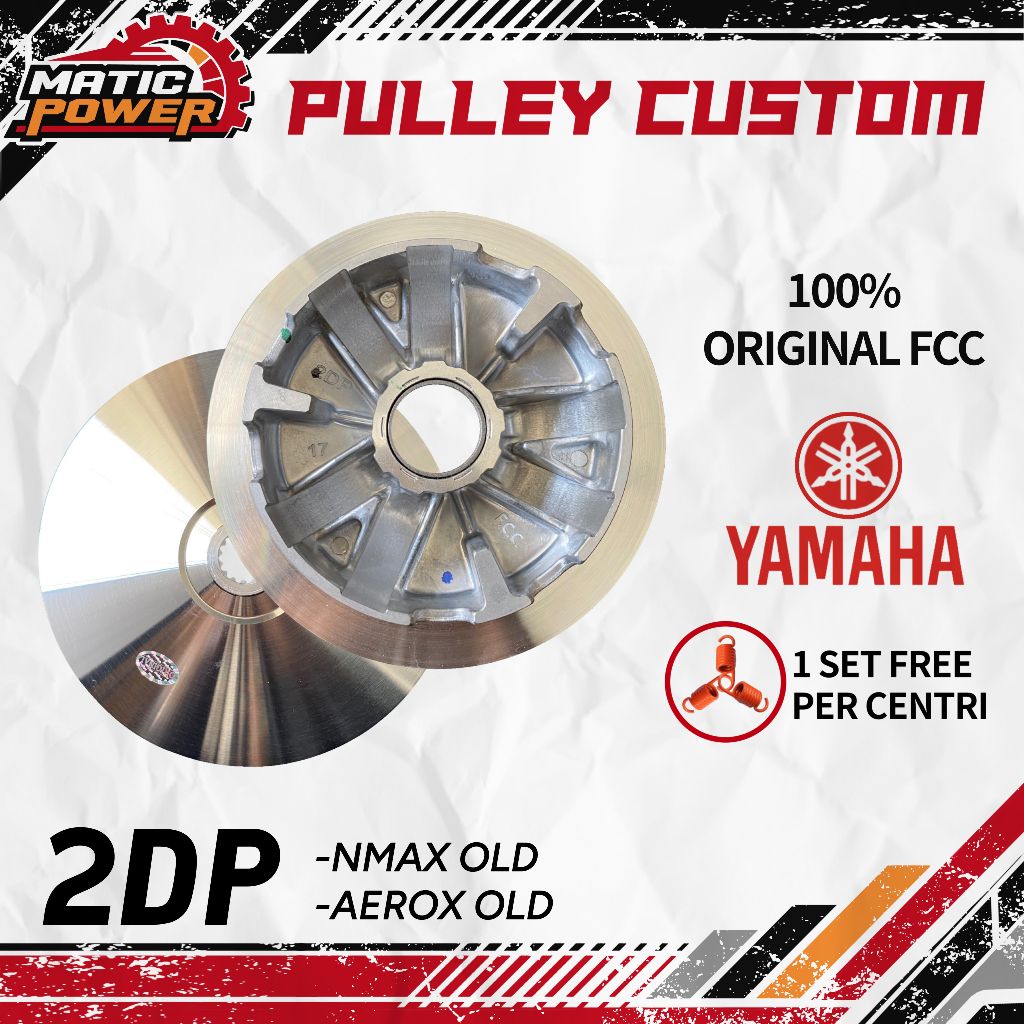 Pulley Rumah Roller Original Nmax Old / Aerox Old Interlock Custom Full Bubut Kode 2DP