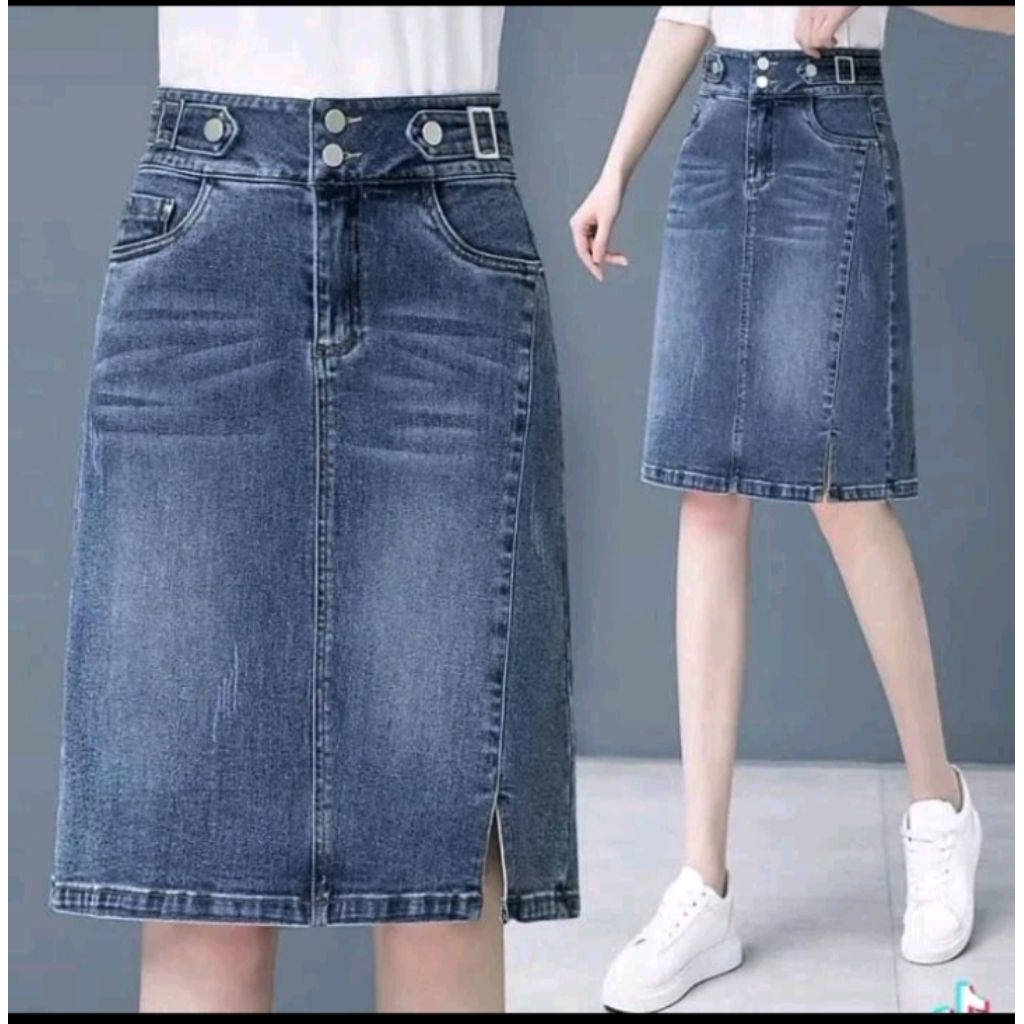 MJ | KOREAN MINI SKIRT CELANA ROK JEANS PENDEK WANITA TERBARU ROK KOREAN STYLE ROK CELANA WANITA Rok